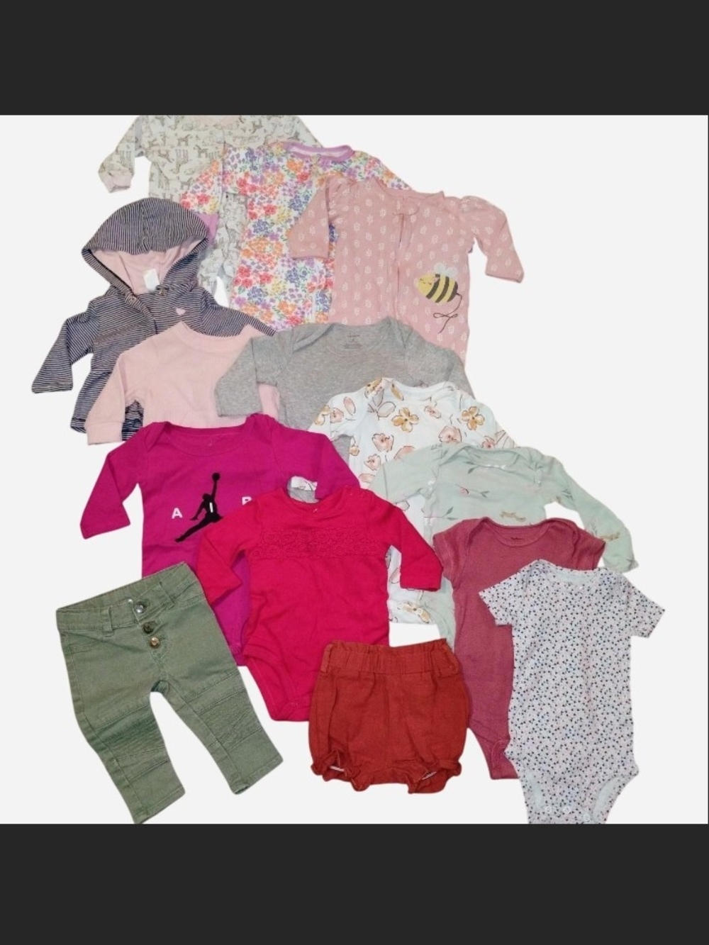 14 Piece Baby Girl Clothing Bundle 3-6M